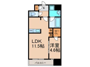 ｶｰｻﾚｸﾞﾗｽ福島野田の物件間取画像